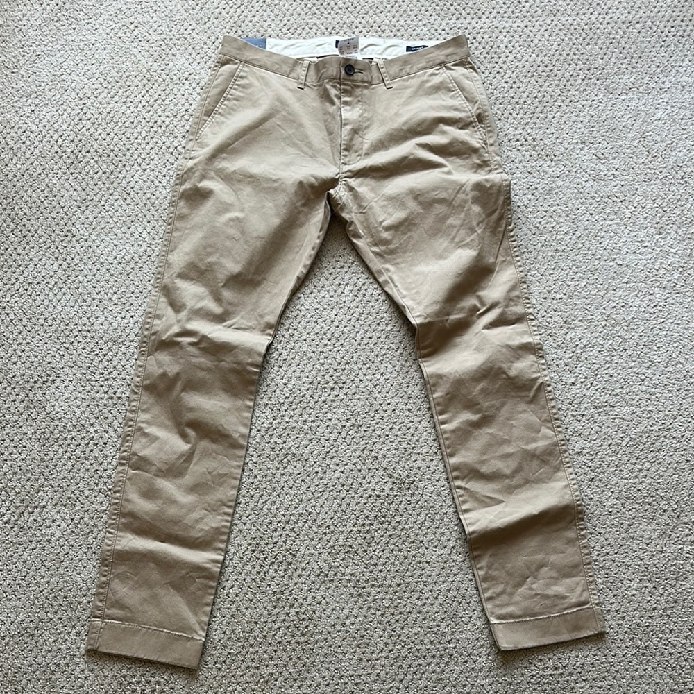 J. Crew Tan Chinos Classic Straight Leg Pants